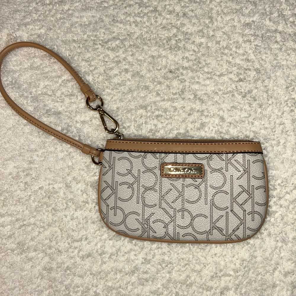Calvin Klein Tan Wristlet